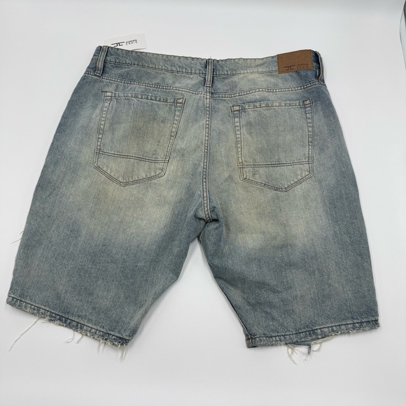 NWT Jordan Craig Men’s Ironbound Lager Blue Distressed Jean Shorts 40 #J3186S - Picture 7 of 13